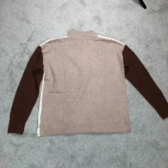 Madewell 2XS Sweater Colorblock Mock Neck Pocket Pullover Redmond Boxy - Picture 9 of 9